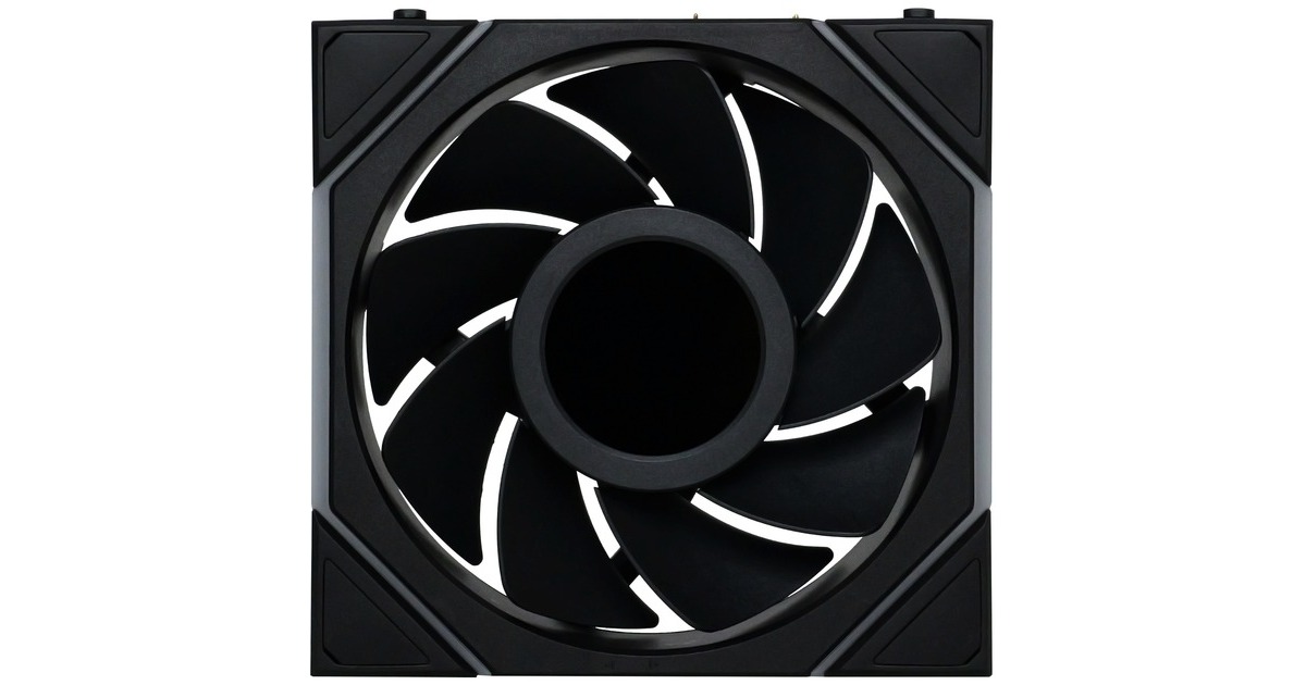 Lian LiUNI FAN TL 120 LCD Wireless Reverse Blade RGB case fan  (Zwart, 120 x 124 x 28 mm, PWM, 1x 9-pin USB)
