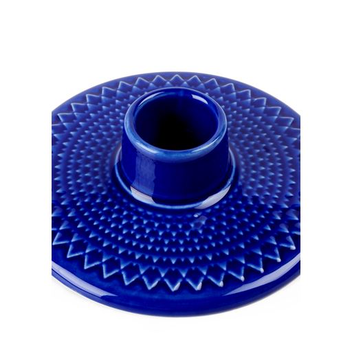 Lyngby Porcelæn Rhombe Color H3 Lysestage, Mørkeblå