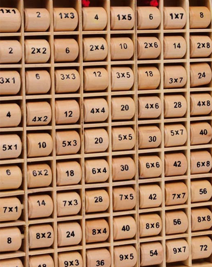 Multiplizier-Tabelle „Rio“ aus Holz