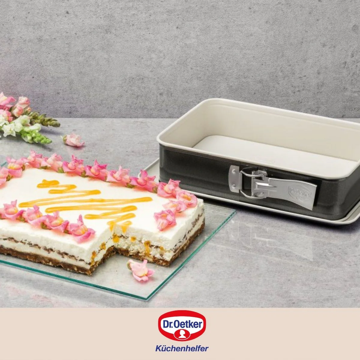 Moule à gâteau céramique et plat four Back Trend Dr. Oetker