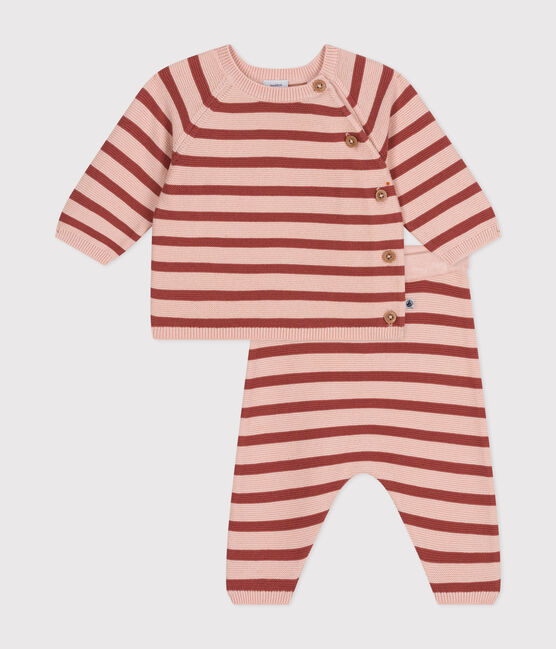 Ensemble 2 pièces en tricot de coton bébé