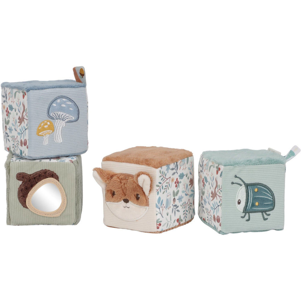 Køb Little Dutch Forest Friends Blue Aktivitetsterninger 4-Pak