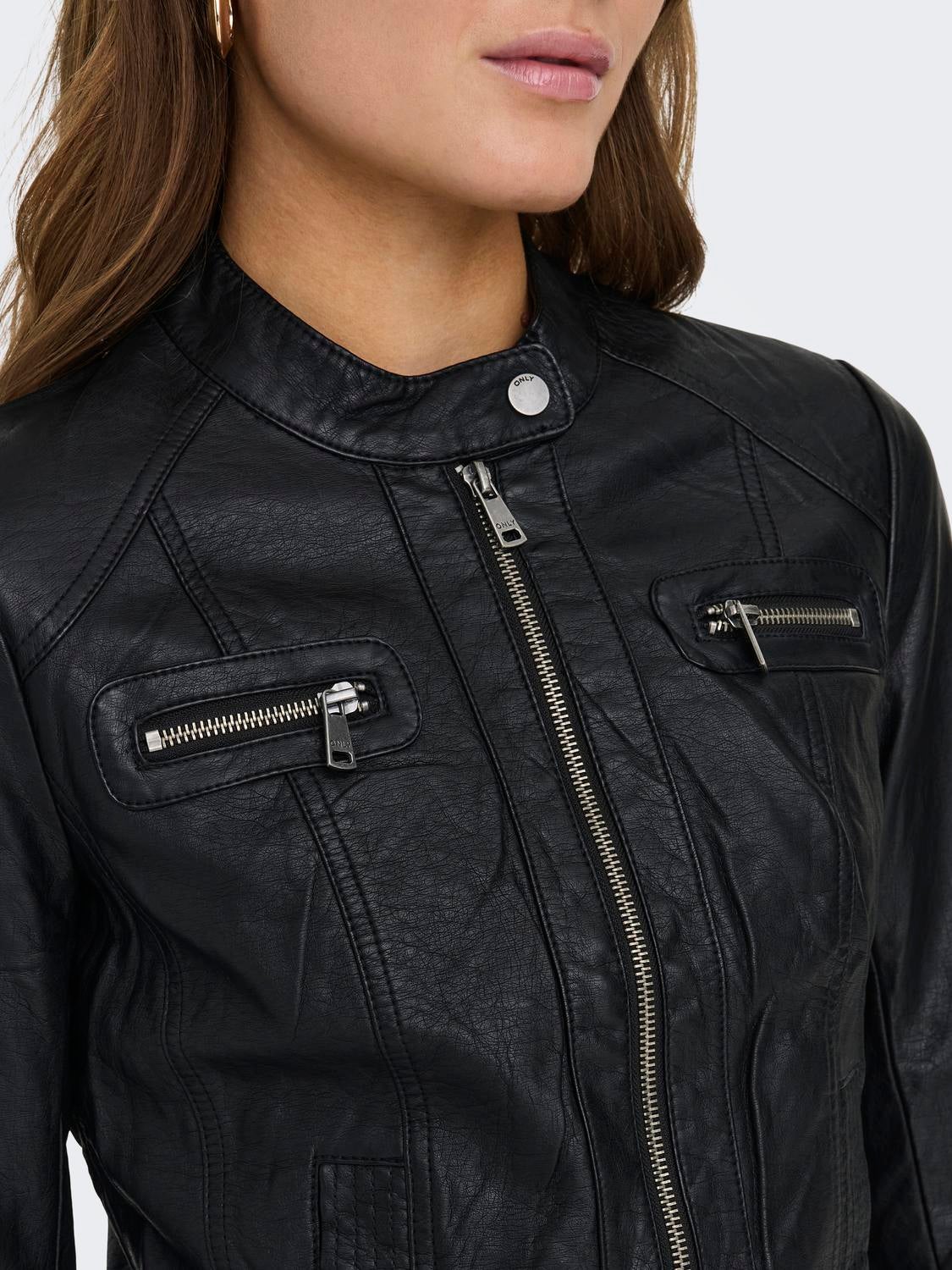 ONLBANDIT Kunstlederjacke Black