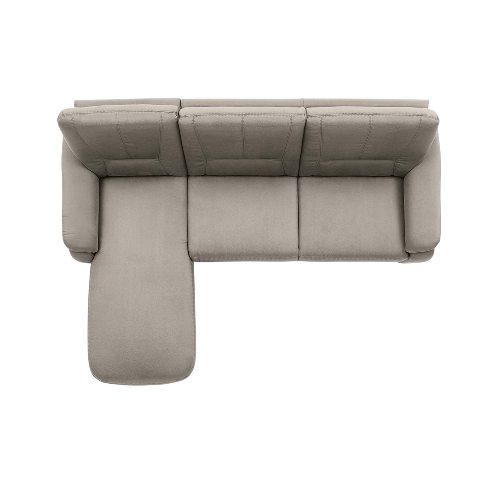 polsterpower Ecksofa - Holiday alu - Basismodell - Recamiere links