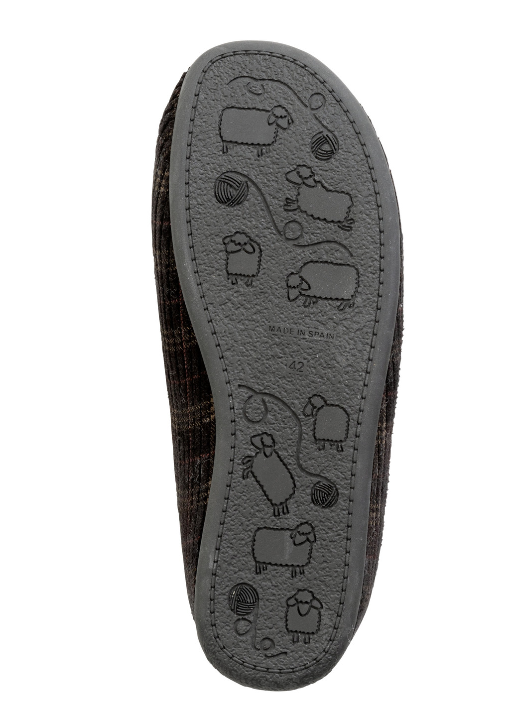Textil-Pantoffel mit herausnehmbarem Fußbett