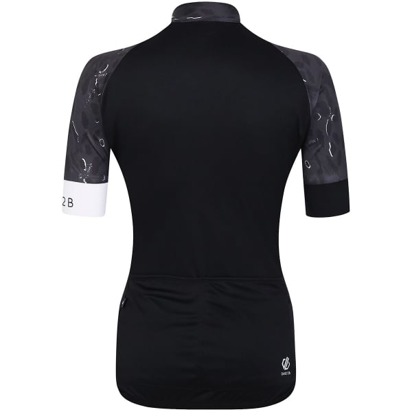 Maillot vélo DARE 2B FOLLOW THROUGH JERSEY BLACK/BLACK DASH ANIMAL