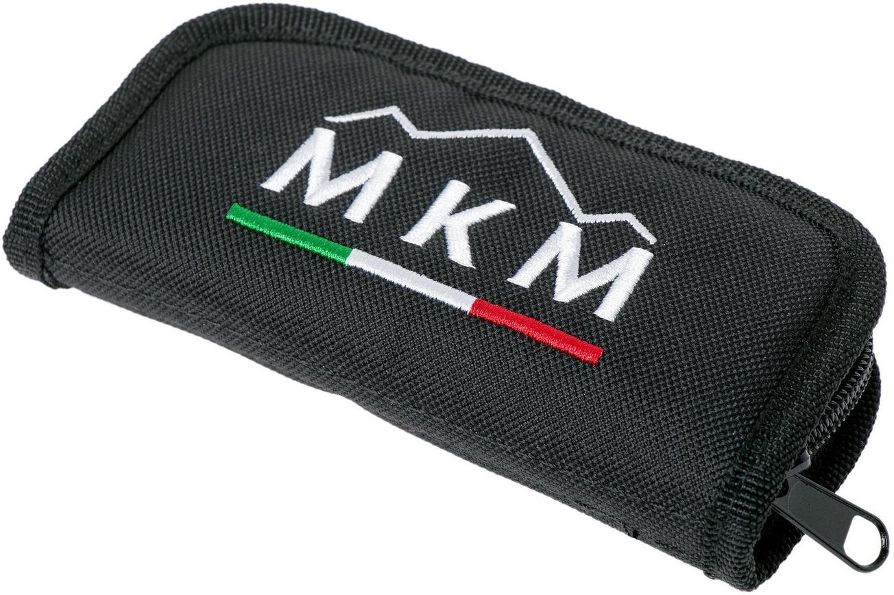 MKM Timavo VP02-NC Natural Canvas Micarta Stonewash zakmes, Voxnaes design