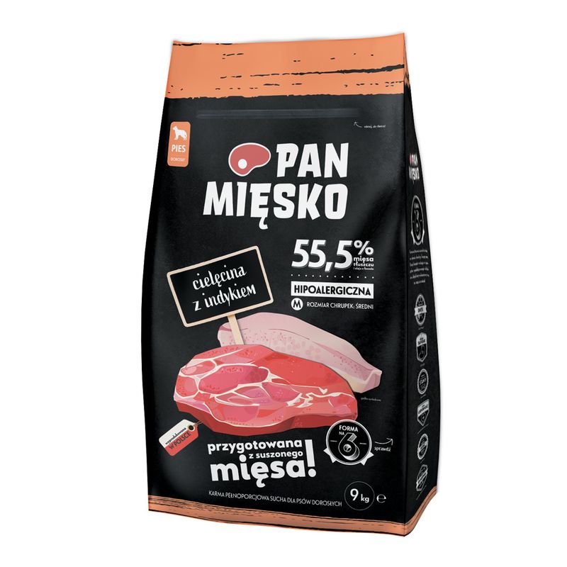 Pan Mięsko Medium veau, dinde