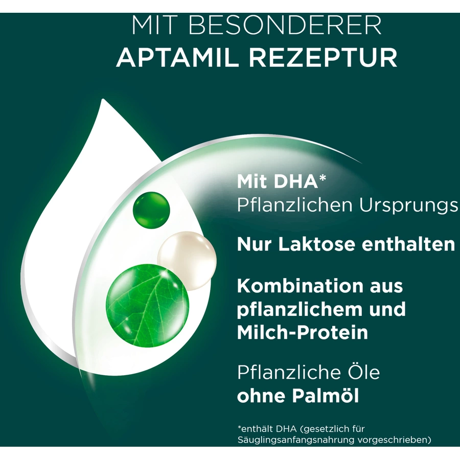 Aptamil Anfangsnahrung Pre Milk & Plants 800 g von Geburt an
