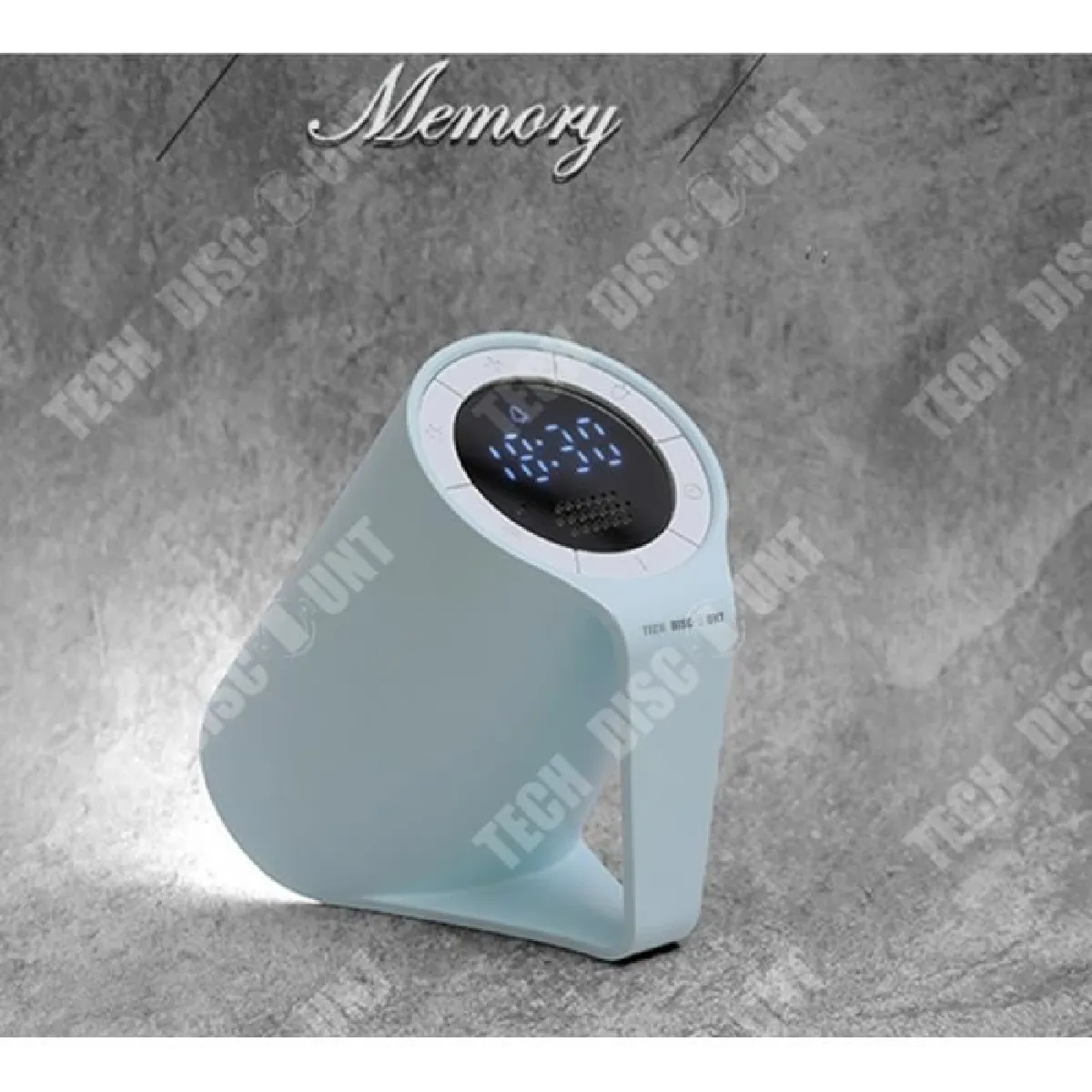 Tech Discount TD® Lampe Réveil LED Portatif Bleu