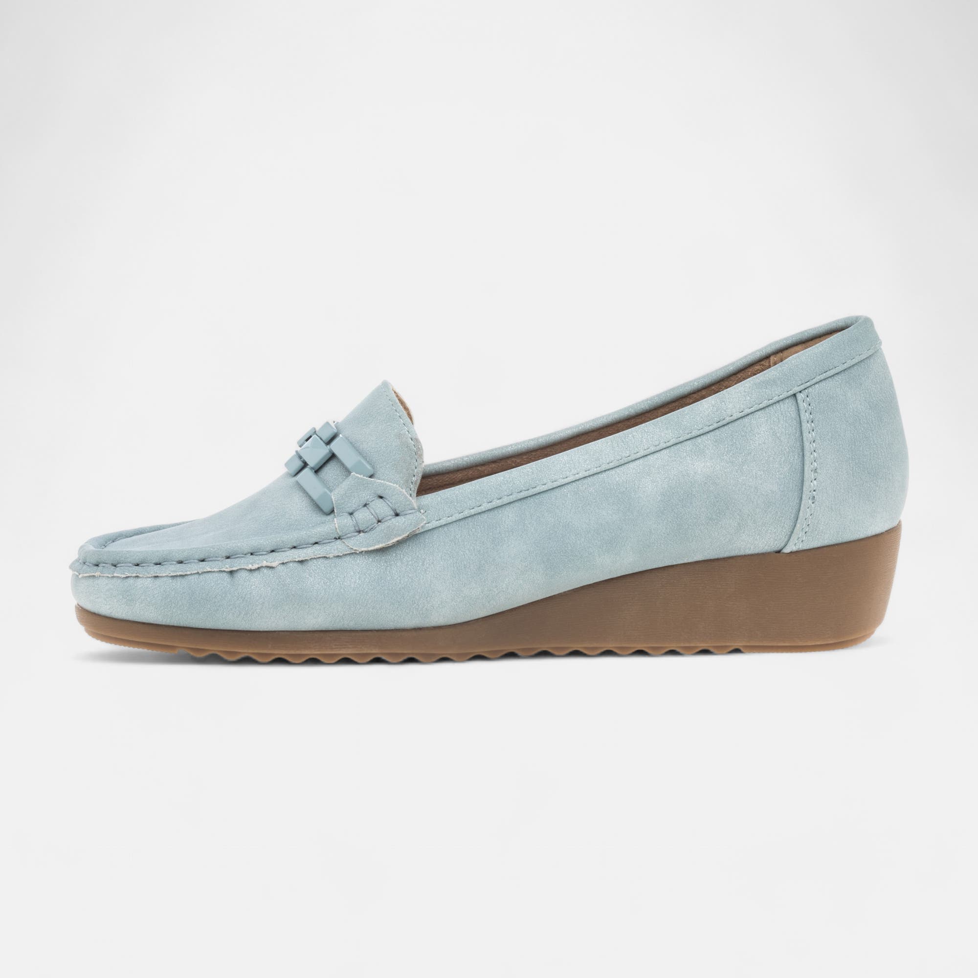 Mocassins pieds sensibles Femme bleu