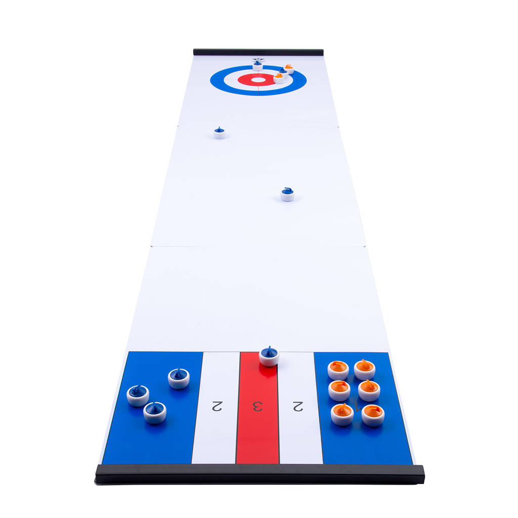 Longfield Curling en sjoelen bord set Curling- en sjoelbord