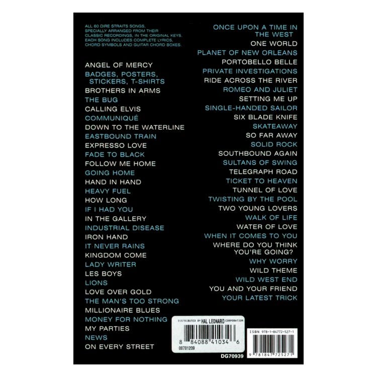 Hal Leonard Dire Straits Complete Chord Songbook