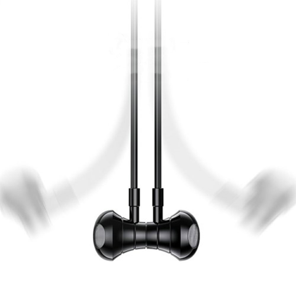 Magnetische In-Ear Bluetooth 5.3 Sport Kopfhörer mit Nackenbügel - Schwarz