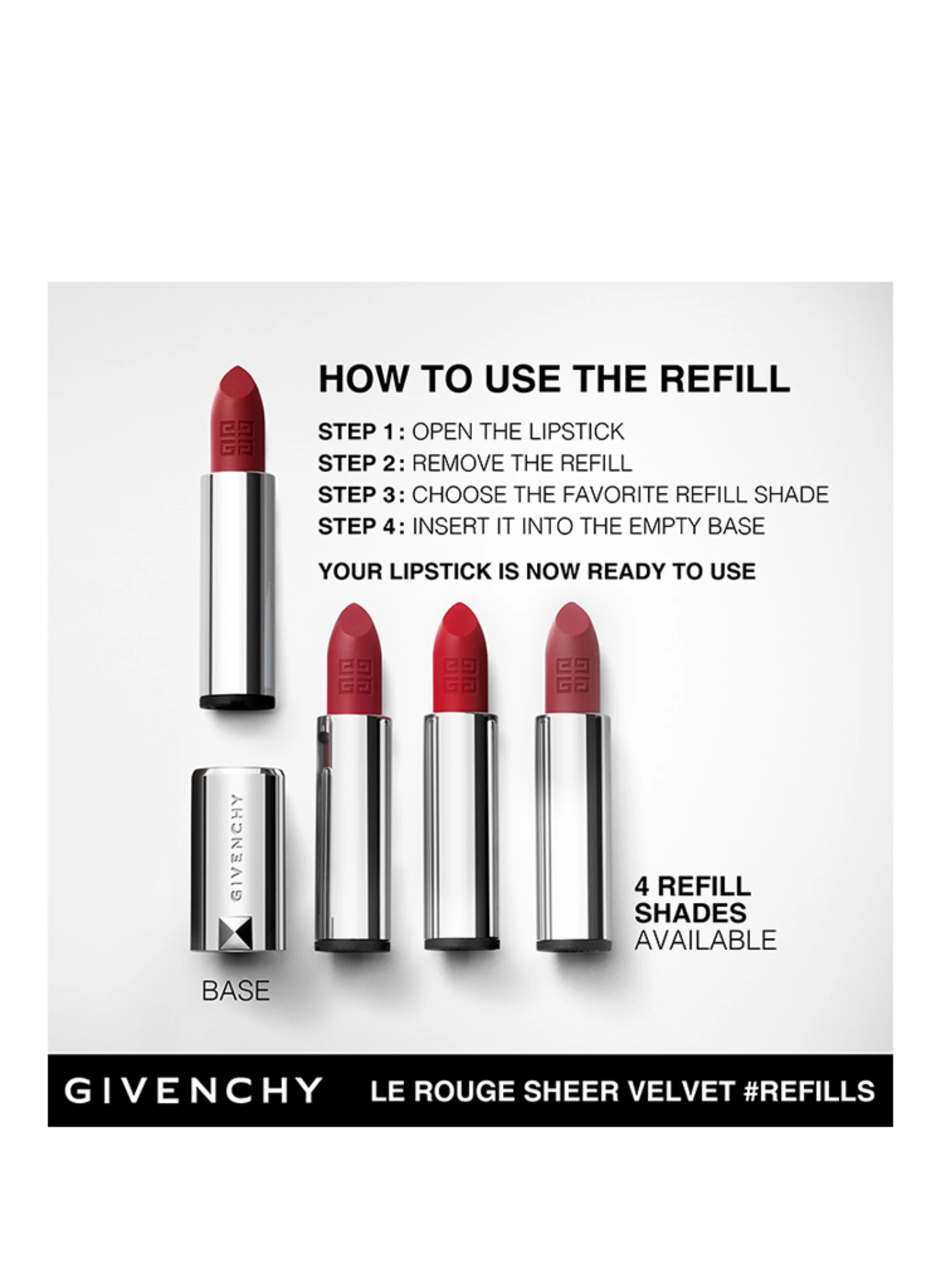 GIVENCHY BEAUTY LE ROUGE SHEER VELVET - REFILL