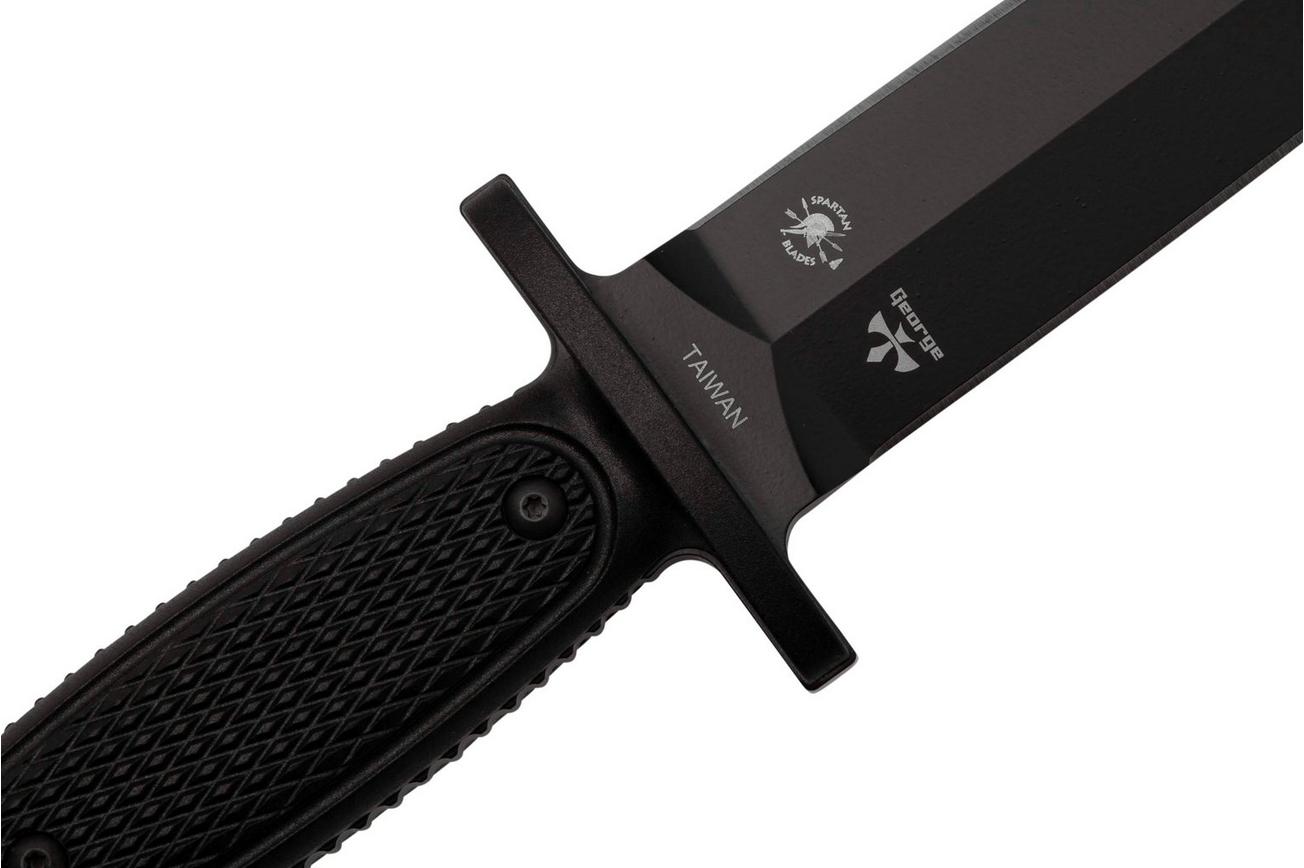 Spartan Blades George Raider Dagger Black SBBL3BK dolk, Les George design