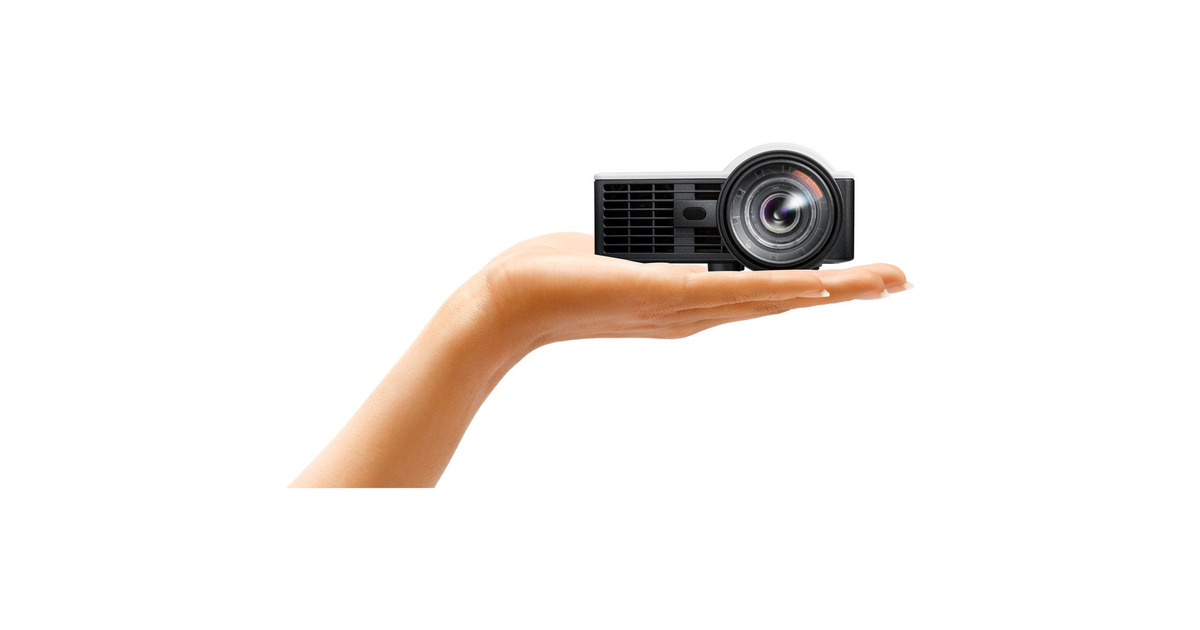 OptomaML1050STi Ultra compacte korte afstand DLP-projector  (Wit/zwart, 1000 HK, 535 ANSI Lumen)