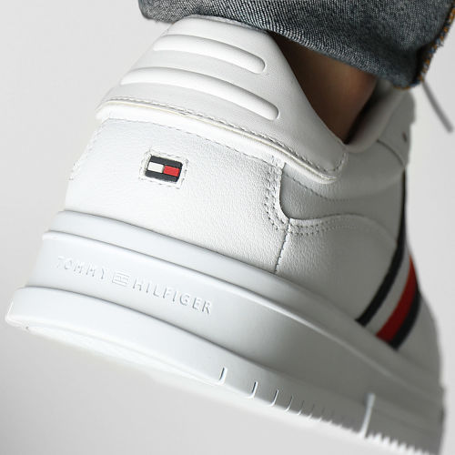 Baskets Supercup Leather Stripes 4824 White