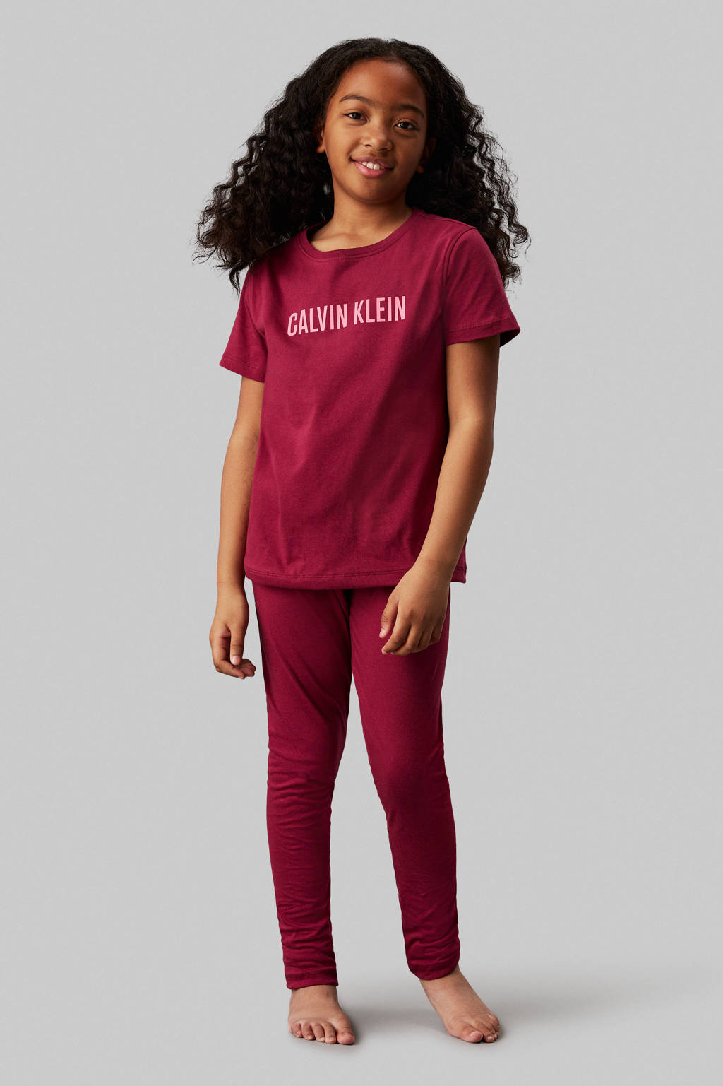 Calvin Klein pyamaset donkerrood/roze