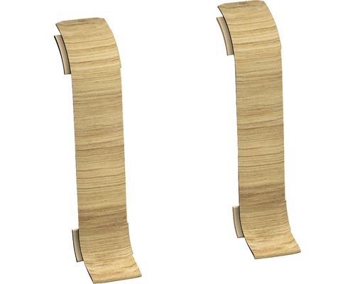 Verbindingsstuk voor kabelgootplint, rustiek eiken, 60 mm