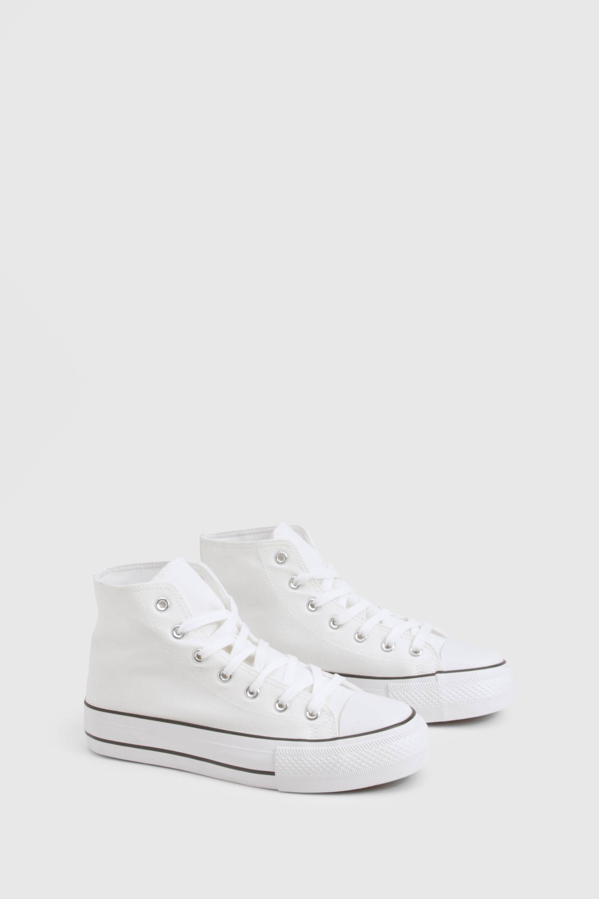 boohoo Baskets montantes à plateforme à lacets