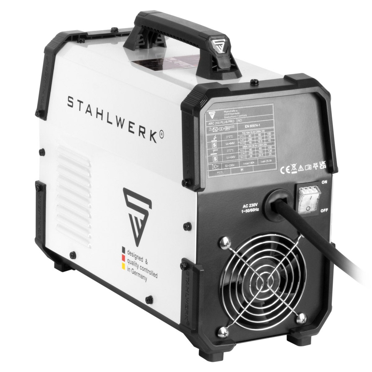 STAHLWERK Lasapparaat ARC 200 Puls Pro MMA E Handlift TIG-pulsfunctie 200 A