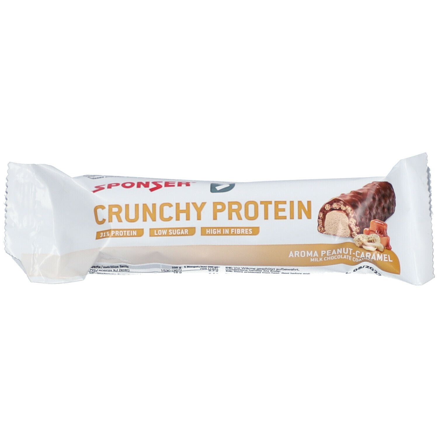 SPONSER® CRUNCHY PROTEIN BAR, Peanut-Caramel