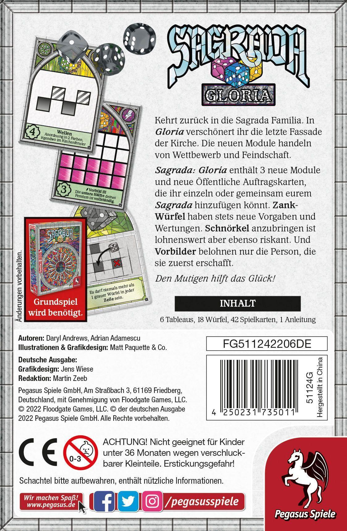 Sagrada: Gloria (Erweiterung)