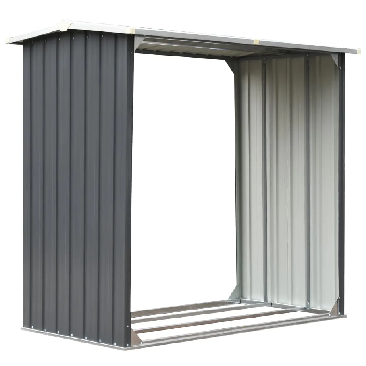 vidaXL Abri de stockage de bois - Gris