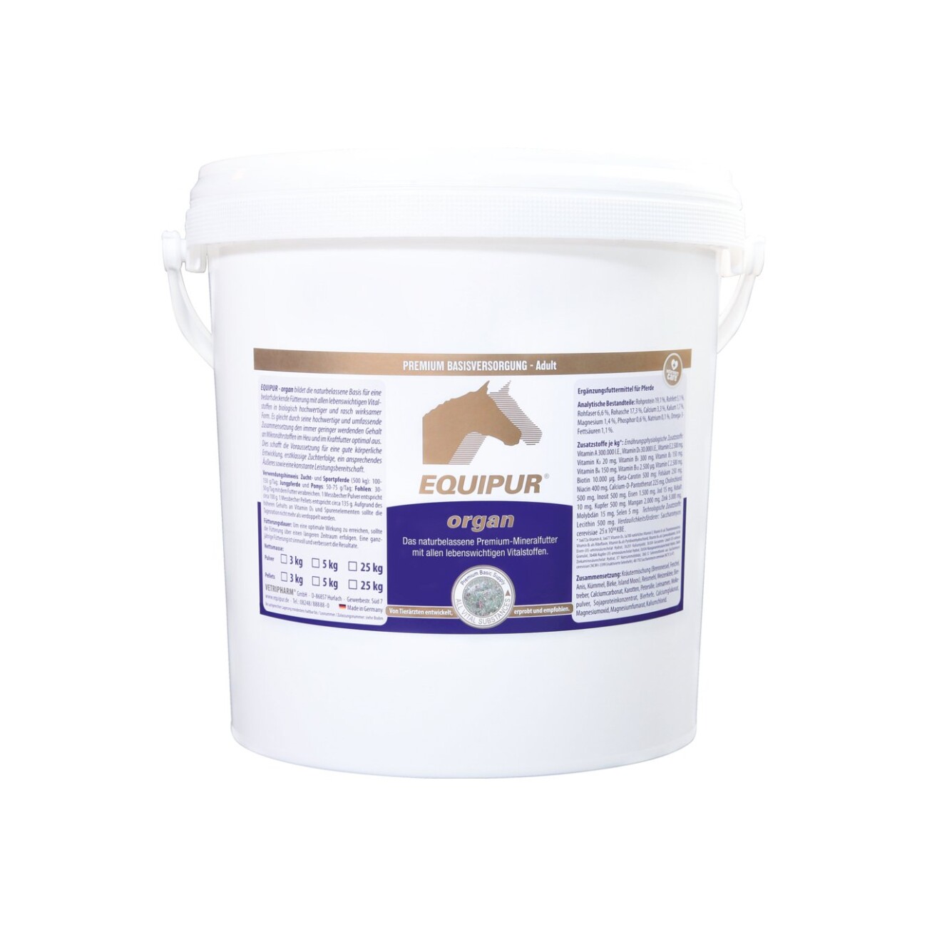 EQUIPUR Mineralfutter organ (Pulver) 3 kg