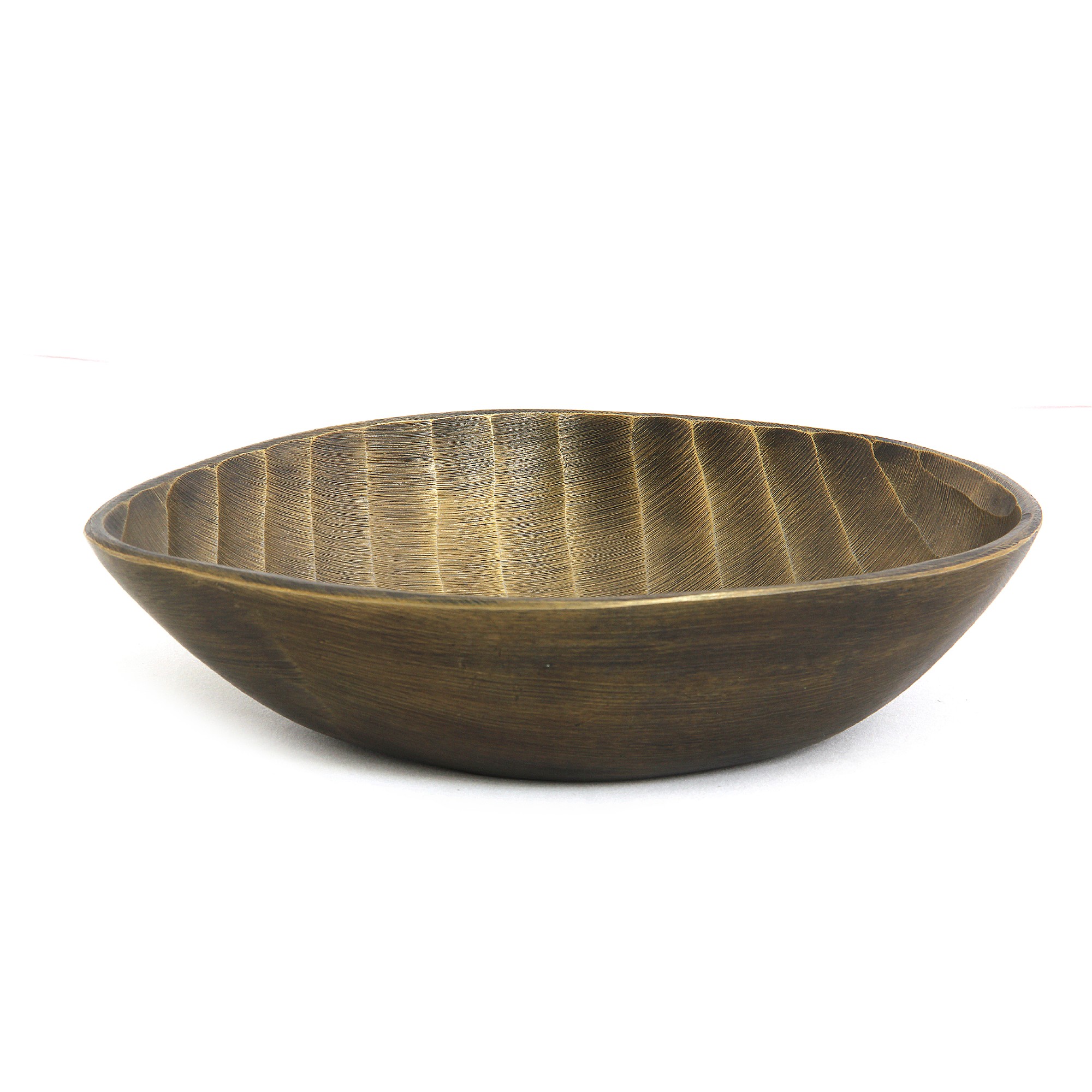 Schale 'Malfa', messing, B 26 cm, H 7 cm, T 22 cm von fischer's lagerhaus
