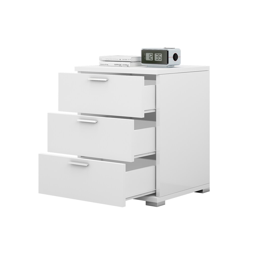 Vicco Nachtschrank Marseille 46,2 x 60 cm, Nachttisch mit 3 Schubfächer