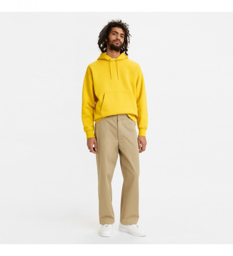 Calça chino folgada amarela Levi's Skate