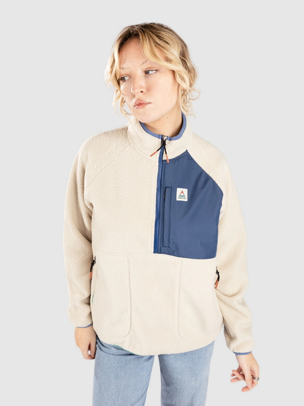 Passenger Home 2.0 Recycled Sherpa Fleece Jacket oatmeal
