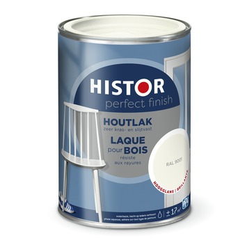 Histor Perfect Finish houtlak hoogglans RAL 9001 wit 1,25 liter