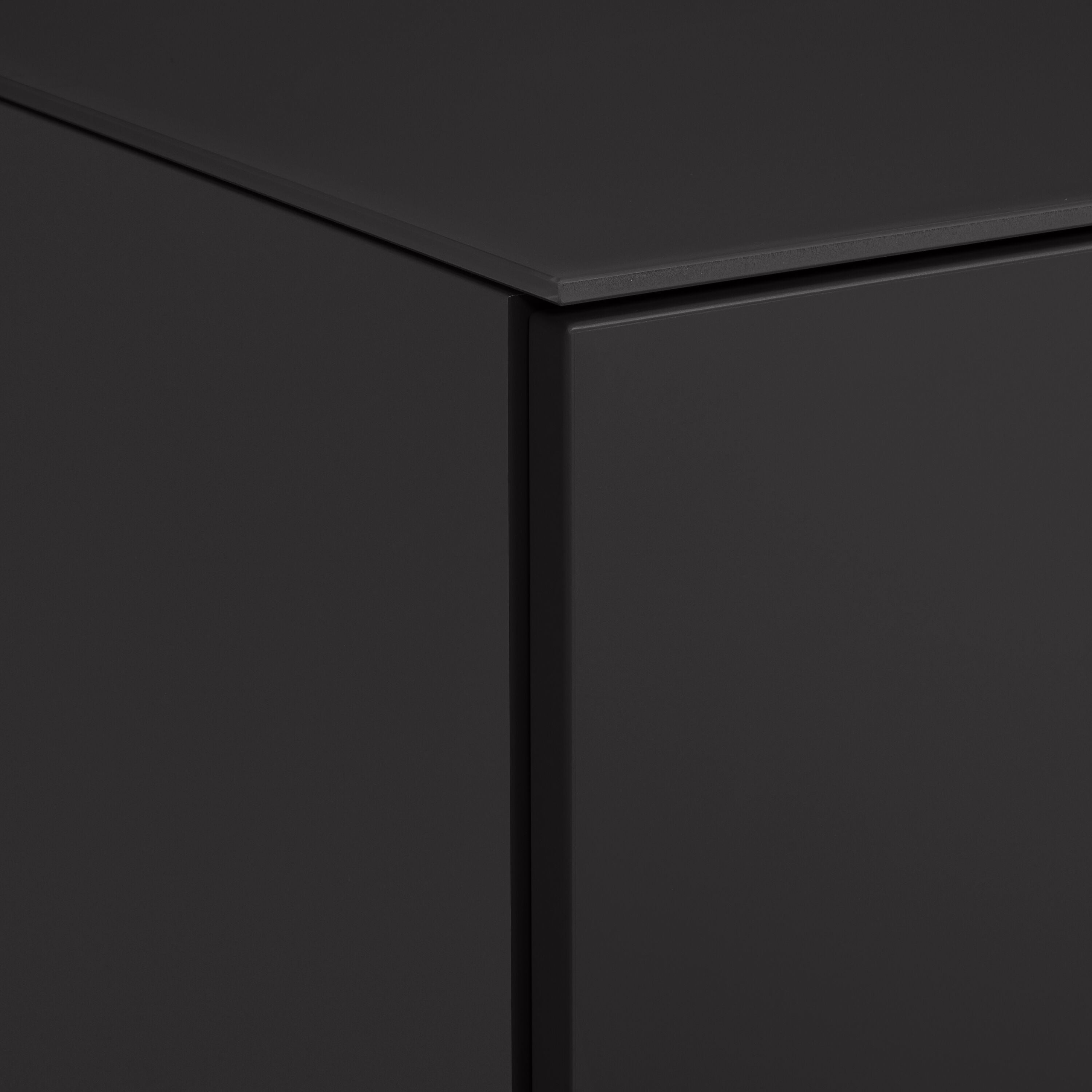 TILL Kommode - Schwarzgrau / B: 84.0 cm x T: 41.0 cm x H: 106.0 cm