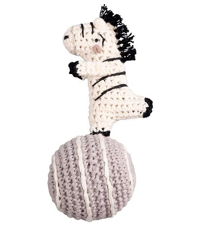 Sebra Rangle - H?klet - 14 cm - Zebra