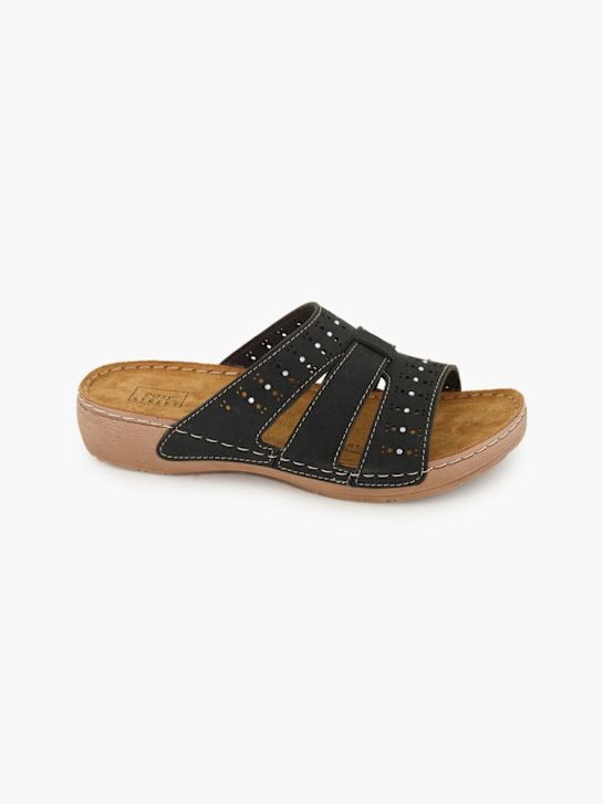 Easy Street Tieffussbett-Pantolette Schwarz
