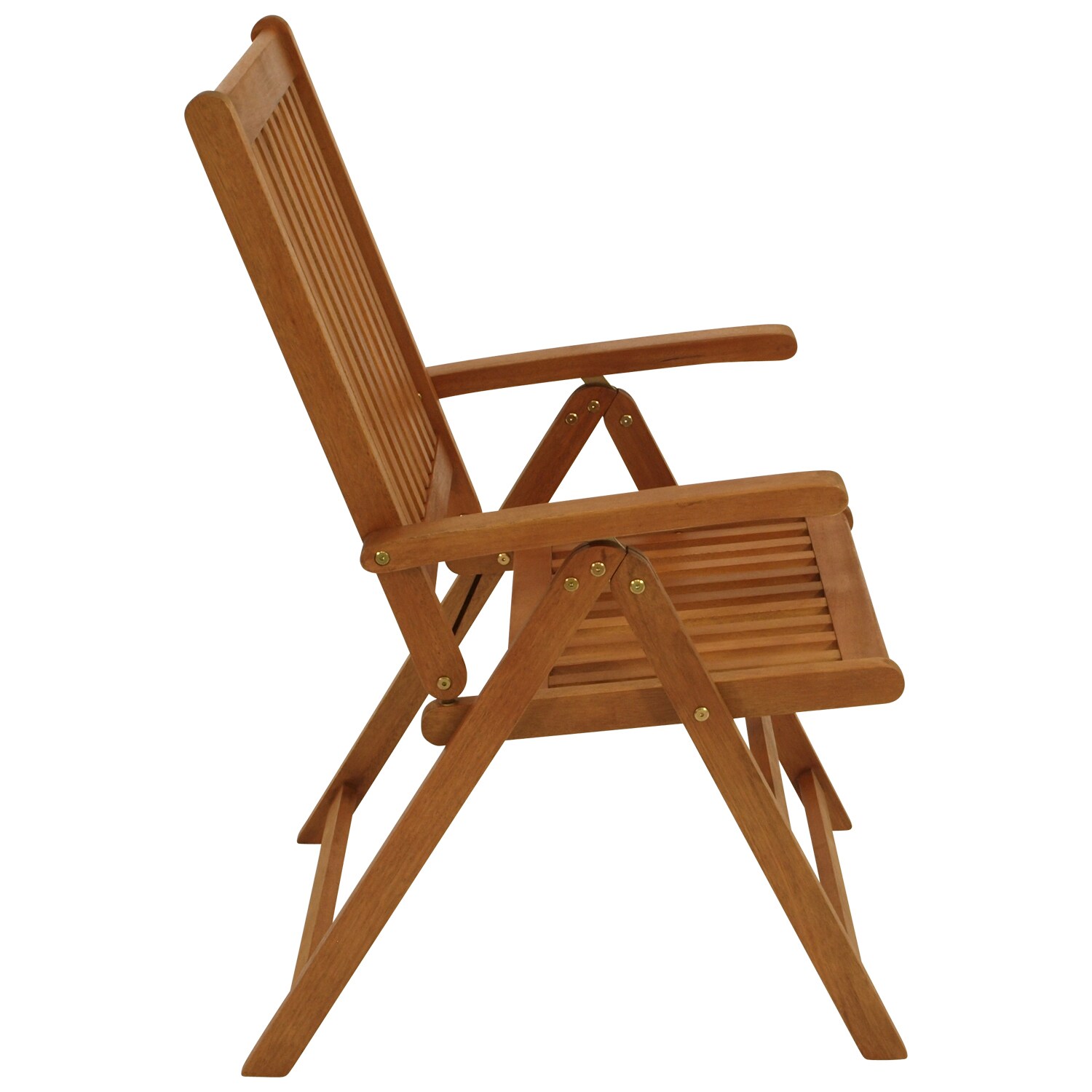 DEGAMO Klappsessel LAGO 2-er Set, 8-fach verstellbar, Eukalyptus geölt