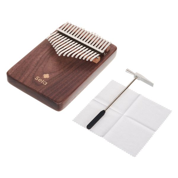 Sela Kalimba 17 Solid Black Walnut