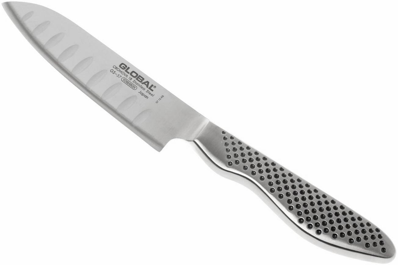 Global GS57 santoku mes met kuiltjes 12 cm