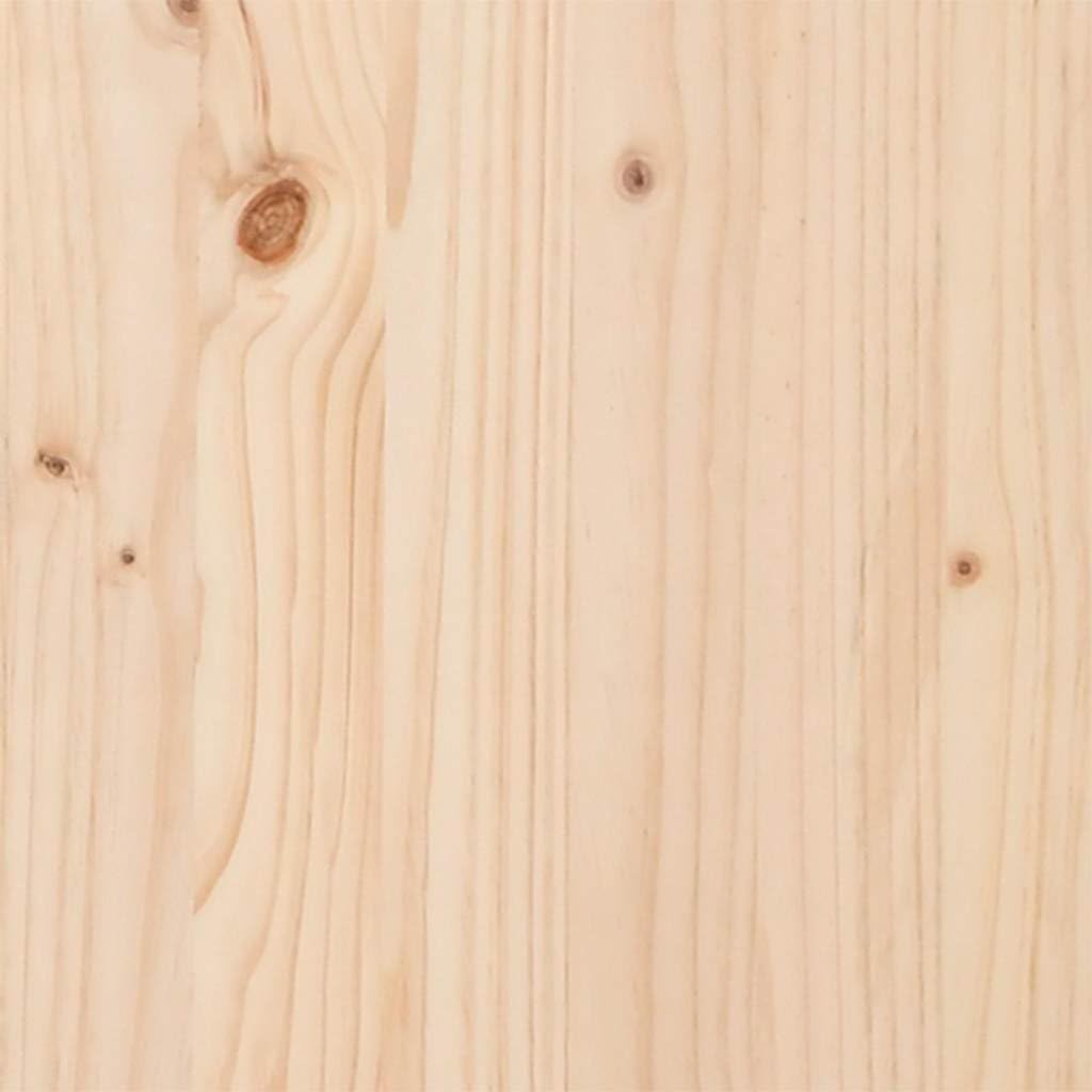 vidaXL Massivholzbett ohne Matratze 80x200 cm Kiefernholz, Bettrahmen, Schlafzimmerbett, Doppelbett, Schlafzimmermöbel, Bett, Holzbett, Massivholzbett