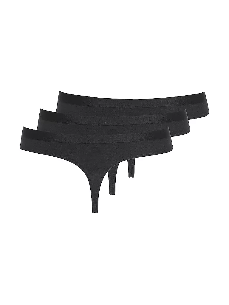 TOMMY HILFIGER Strings 3er Pkg black schwarz