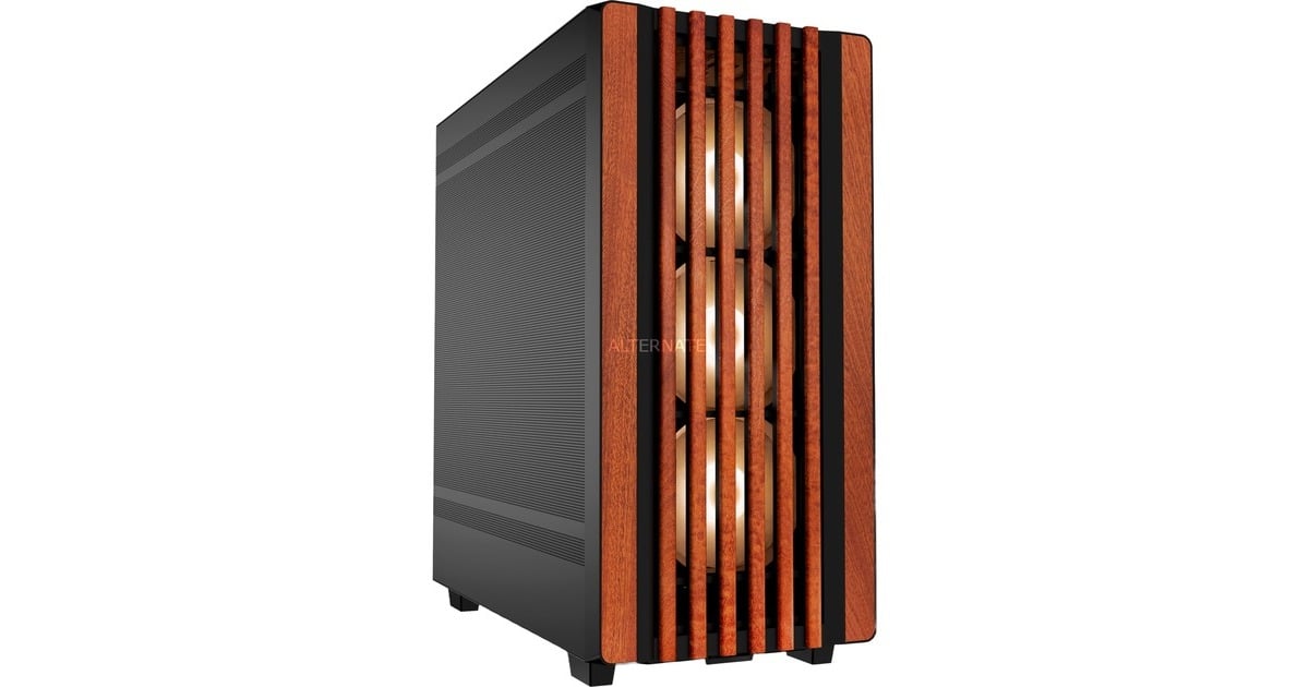 SharkoonRebel C70M RGB midi tower behuizing  (Zwart | 2x USB-A | 1x USB-C | RGB)