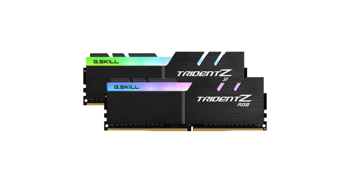 G.Skill32 GB DDR4-3200 Kit werkgeheugen  (Zwart, F4-3200C16D-32GTZRX, Trident Z RGB, XMP)