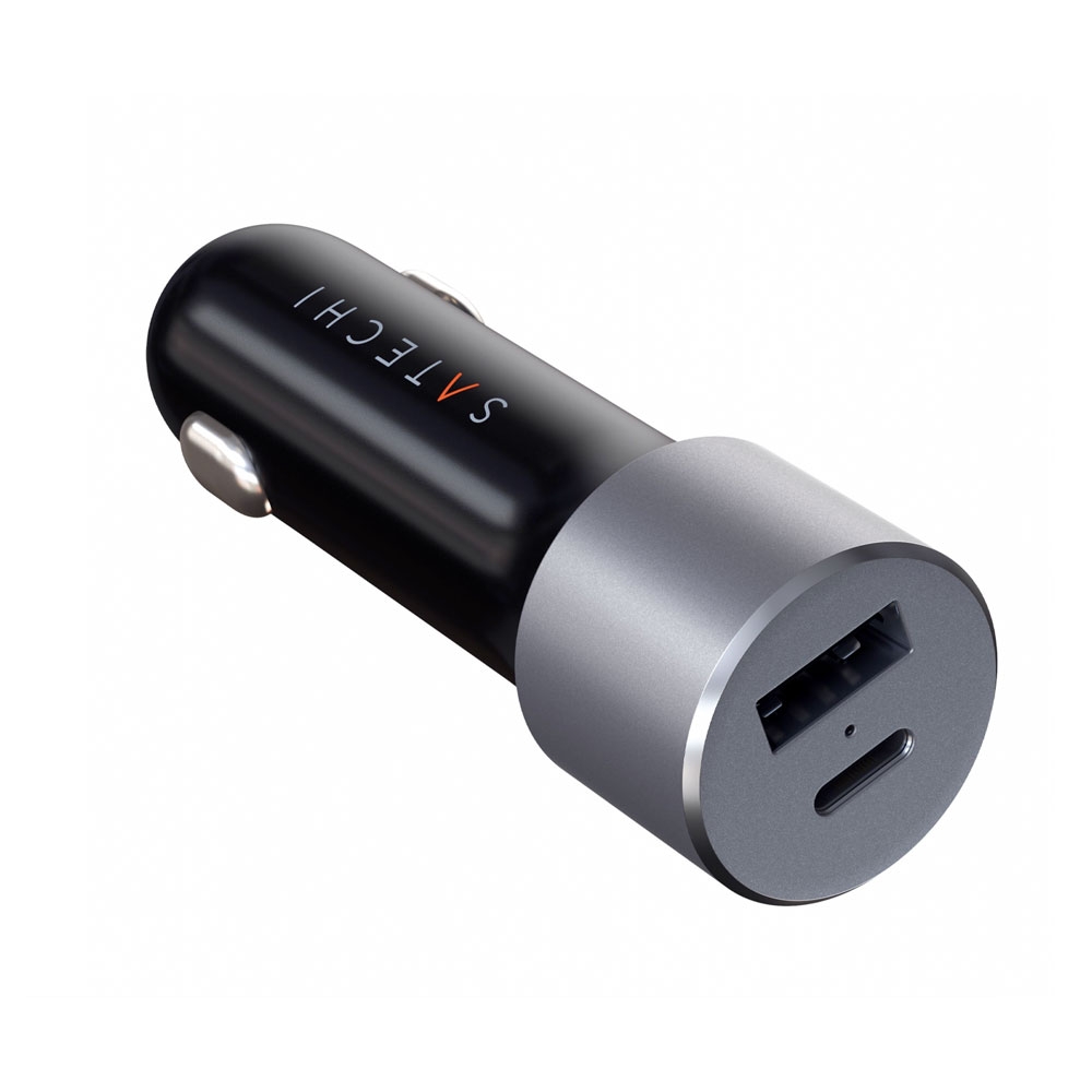 USB / USB C Auto KFZ Ladegerät 72W Power Delivery (ST-TCPDCCM) - Space Gray