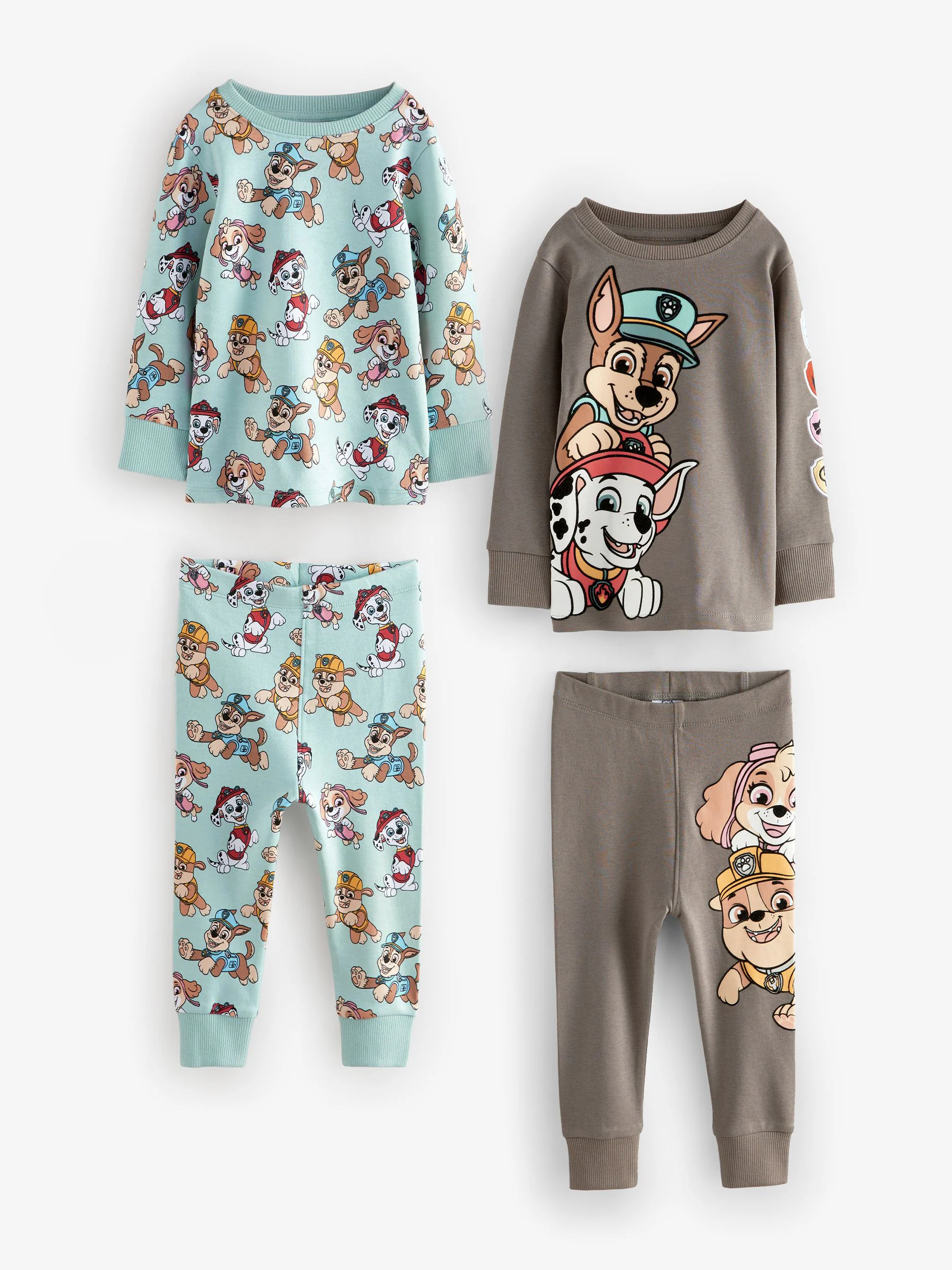 Blauw/grijs PAW Patrol - Verpakking van 2 knusse pyjama's (9mnd-9jr)