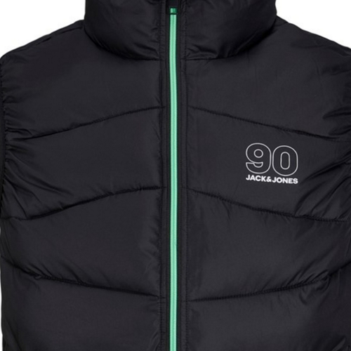 Jack & Jones - 12223166 JJGLOBUS LIGHT BODYWARMER BLACK Negro