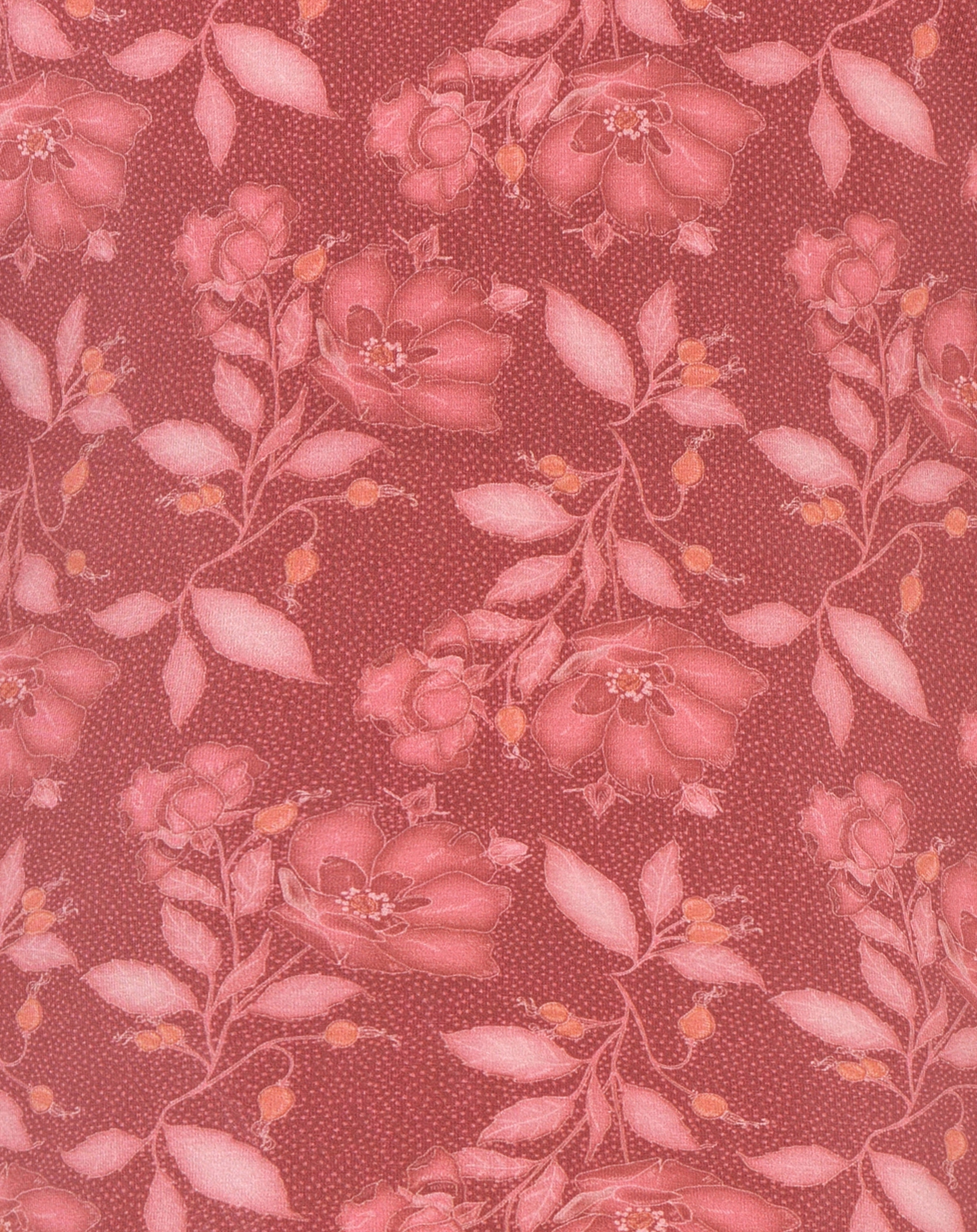 Langarmshirt AUTUMN FLOWER in chocolate
