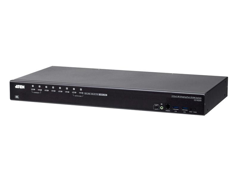 Aten KVM Switch CS19208 4K 60 Hz 8-Port USB 3.0 4K DisplayPort KVM Switch